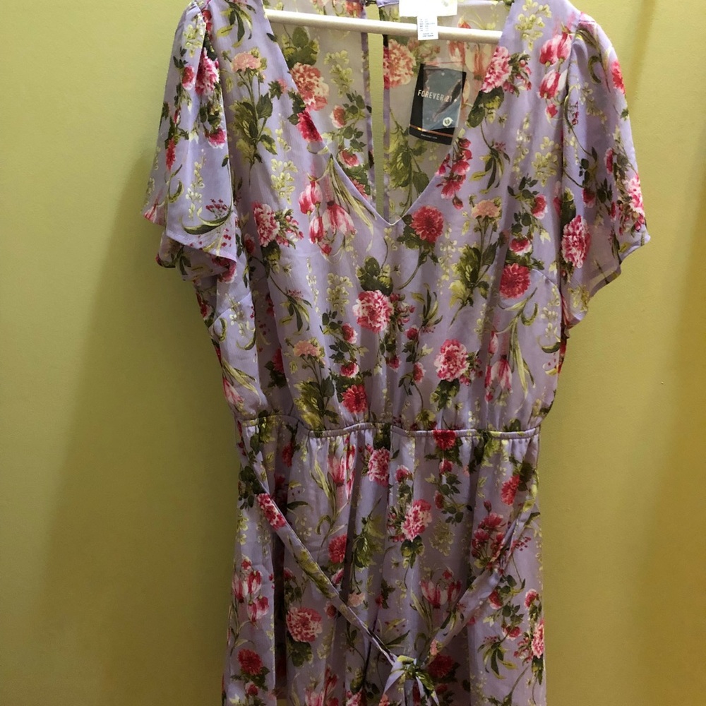 Forever 21 floral romper 2X